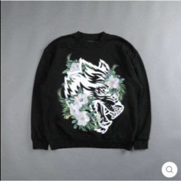 Darc‎ Sport Men’s Native Wolf London Crewneck Black NWT wolves gym - Picture 1 of 2